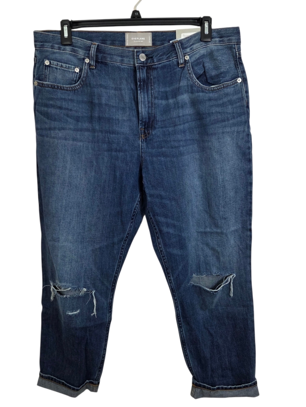 NWT Everlane The Summer Jean Size 33 Lightweight Slouchy Distressed
